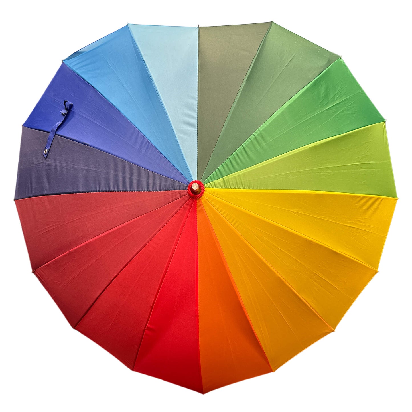 Heart Shaped Umbrella in Rainbow