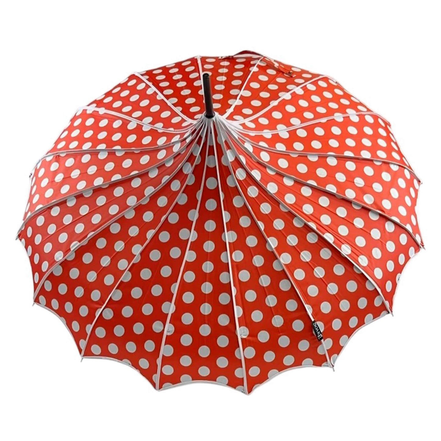 Polka Dot Pagoda Umbrella Light in Red