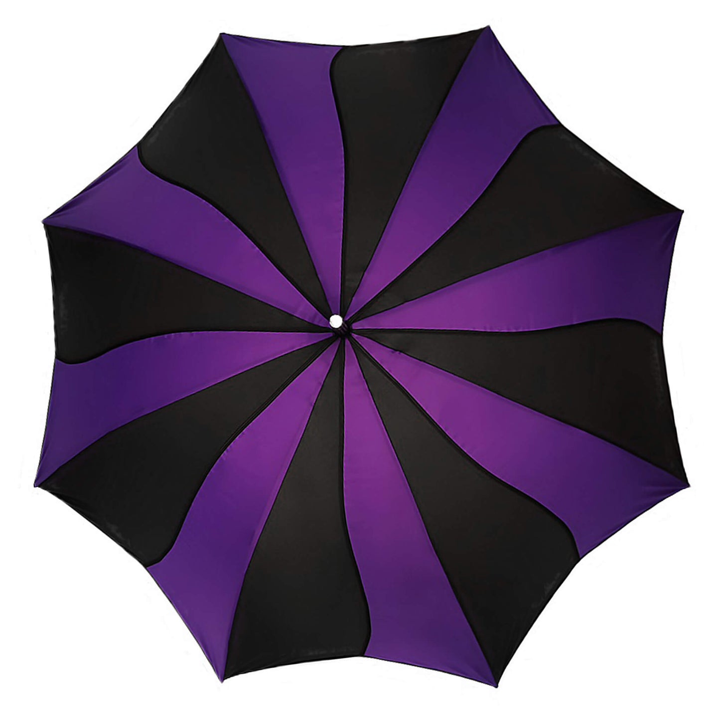 Swirl Umbrella in Purple and Black