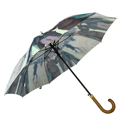 Storm King Art Umbrella Featuring Caillebotte Paris Rainy Day Design