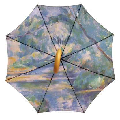 Storm King Art Umbrella Featuring Cezanne "The Brook" Design