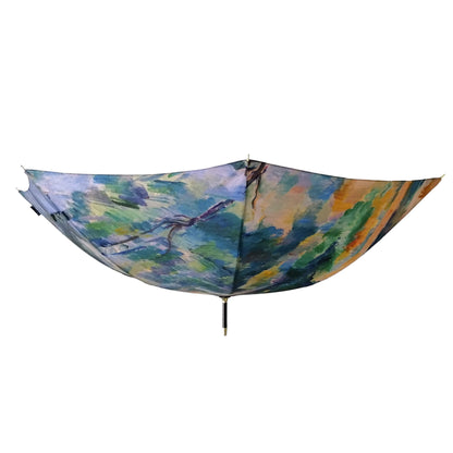 Storm King Art Umbrella Light Featuring Cezanne "The Brook"