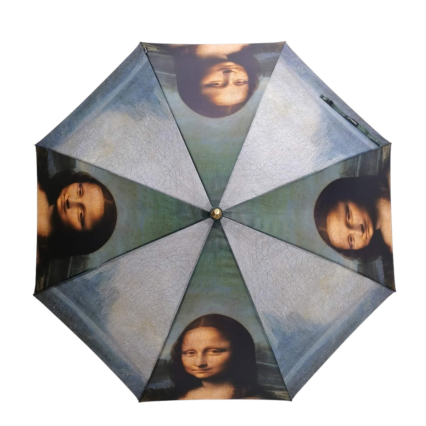 Umbrella Floor Lampstand Featuring De Vinci Mona Lisa