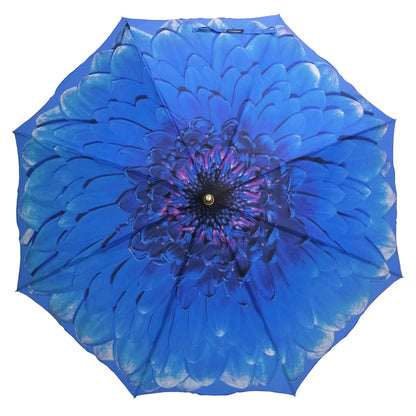 Storm King Floral Umbrella Featuring Blue Daisy Design