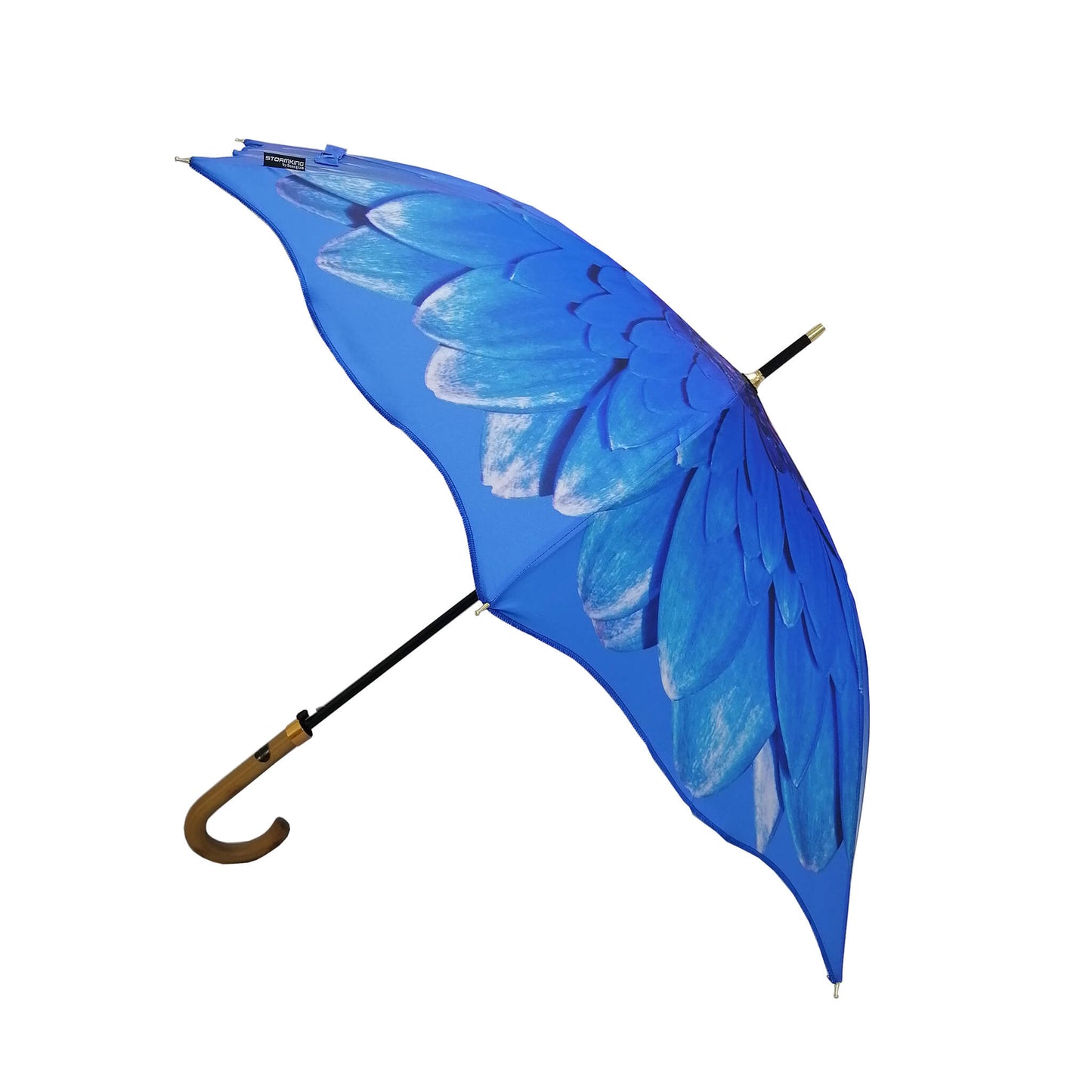 Storm King Floral Umbrella Featuring Blue Daisy Design