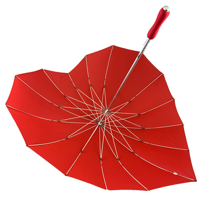 Heart Shaped Umbrella in Red