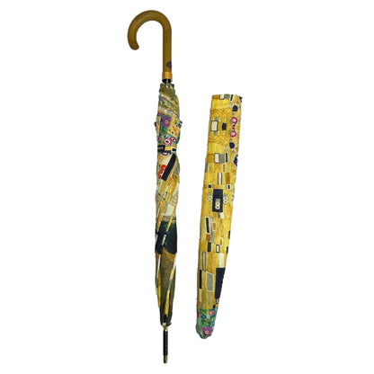 Storm King Art Umbrella Featuring Klimt "The Kiss" Design