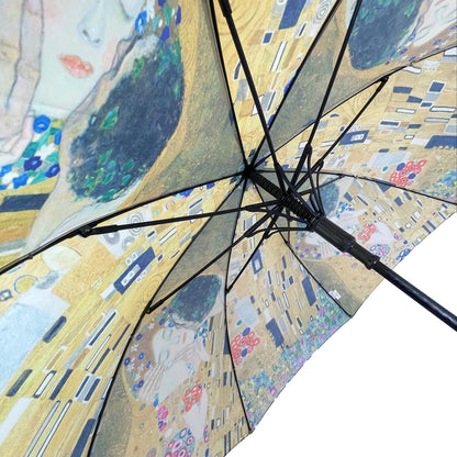 Storm King Art Umbrella Featuring Klimt "The Kiss" Design