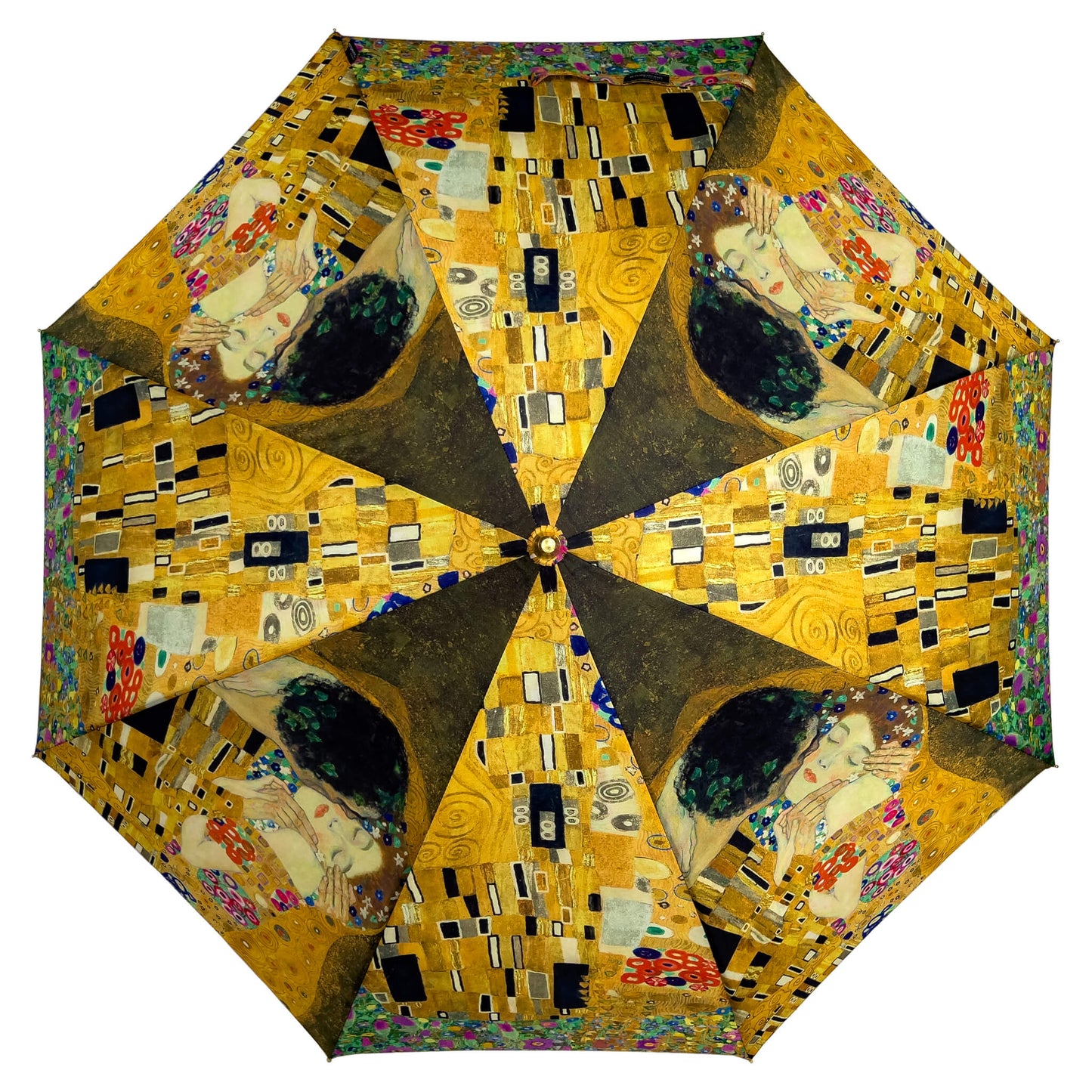 Storm King Art Umbrella Light Featuring Klimt "The Kiss"