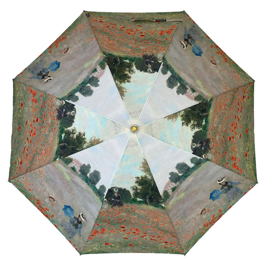 Storm King Art Umbrella Featuring Monet "Poppyfield" Design