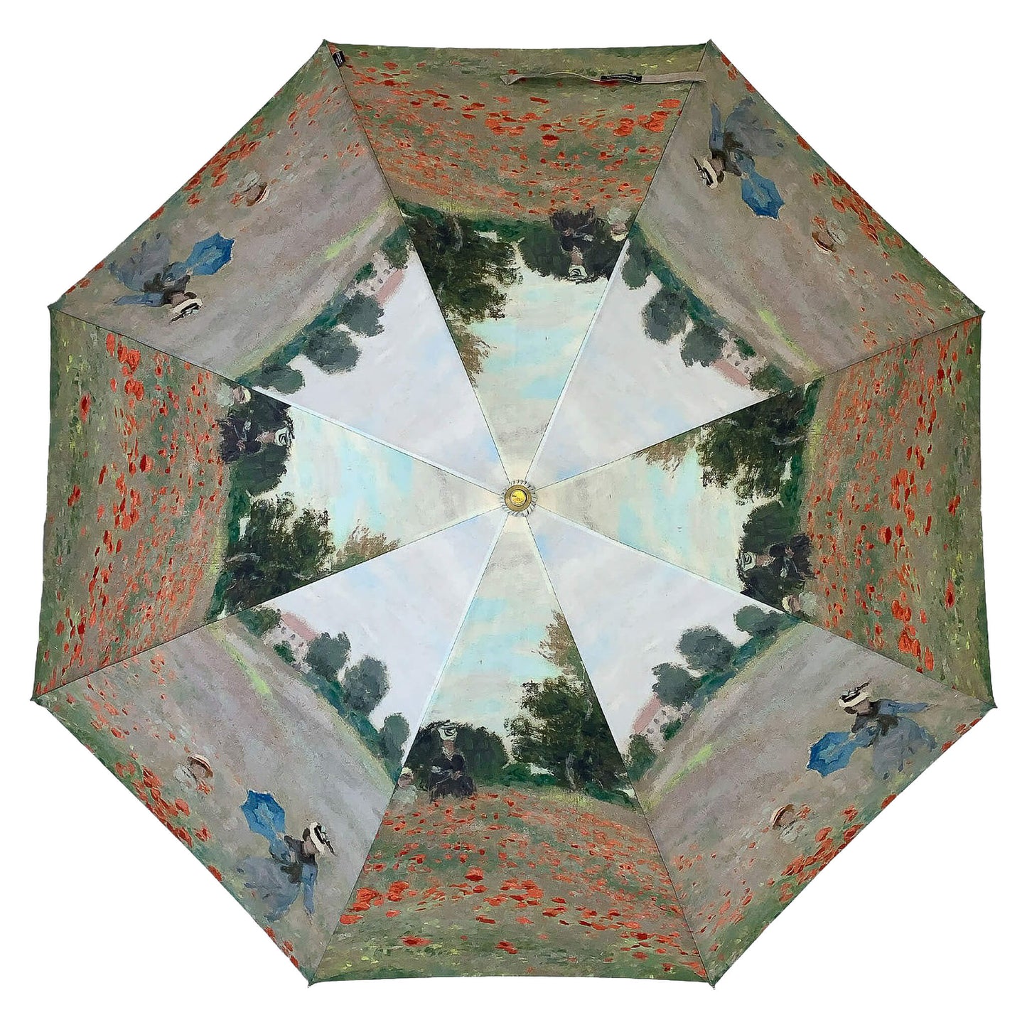 Umbrella Floor Lampstand Featuring Monet Poppyfield