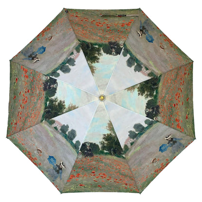 Umbrella Floor Lampstand Featuring Monet Poppyfield