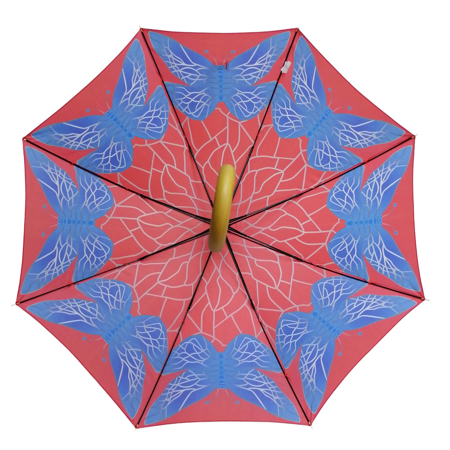 Storm King Nature Umbrella Featuring Stained Glass Butterfly Design