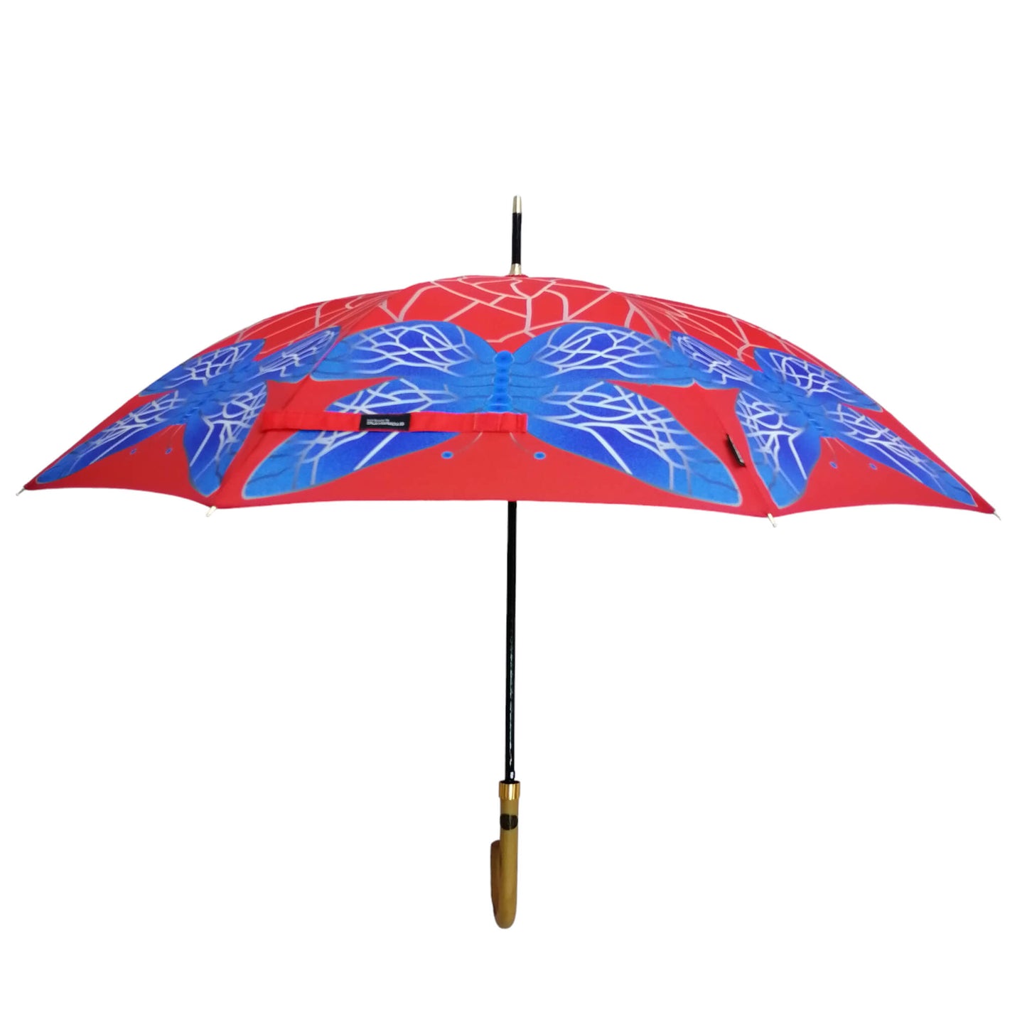 Storm King Nature Umbrella Featuring Stained Glass Butterfly Design