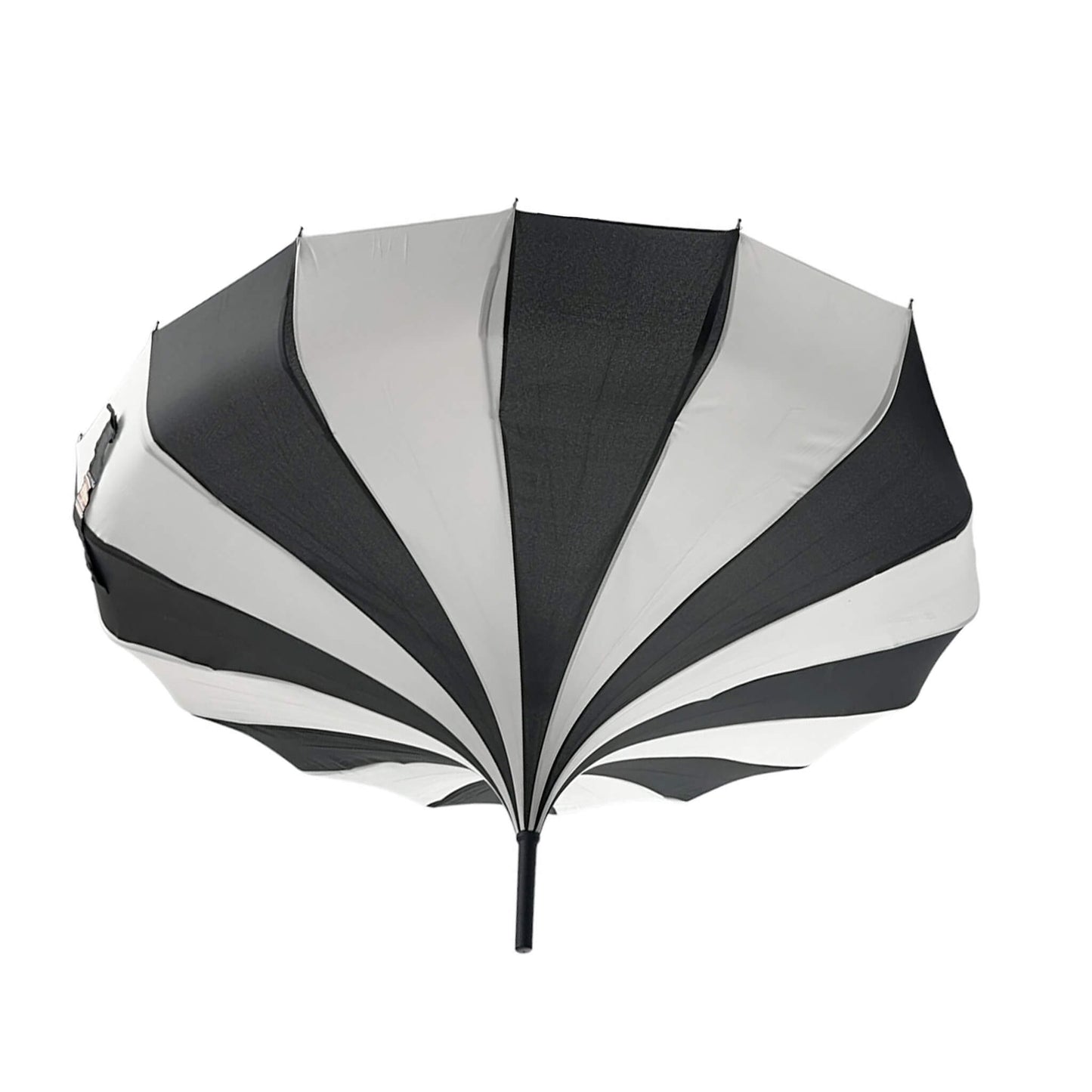 Pagoda Umbrella Light in Black and Cream