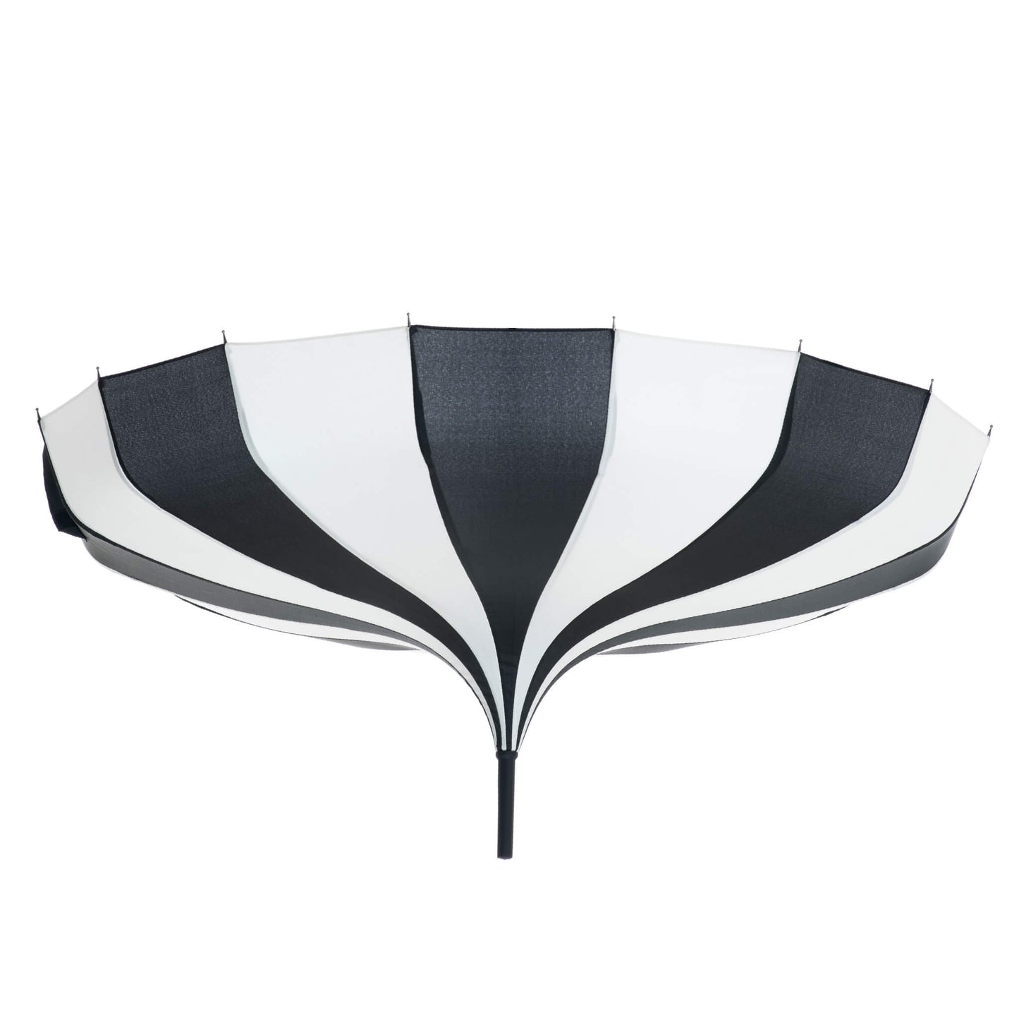 Pagoda Umbrella Light in Black and Cream