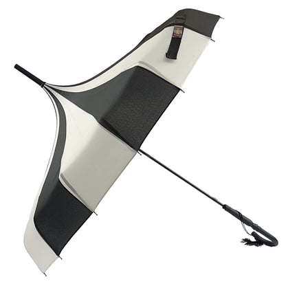 Pagoda Umbrella in Black and Cream