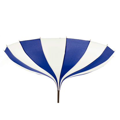 Pagoda Umbrella Light in Blue and Cream