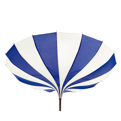 Pagoda Umbrella Light in Blue and Cream