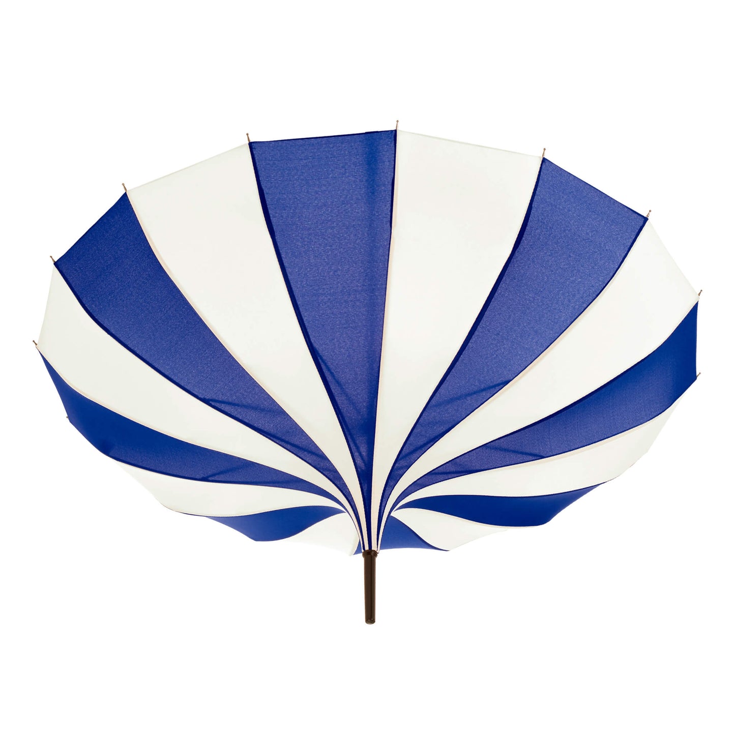Pagoda Umbrella Light in Blue and Cream