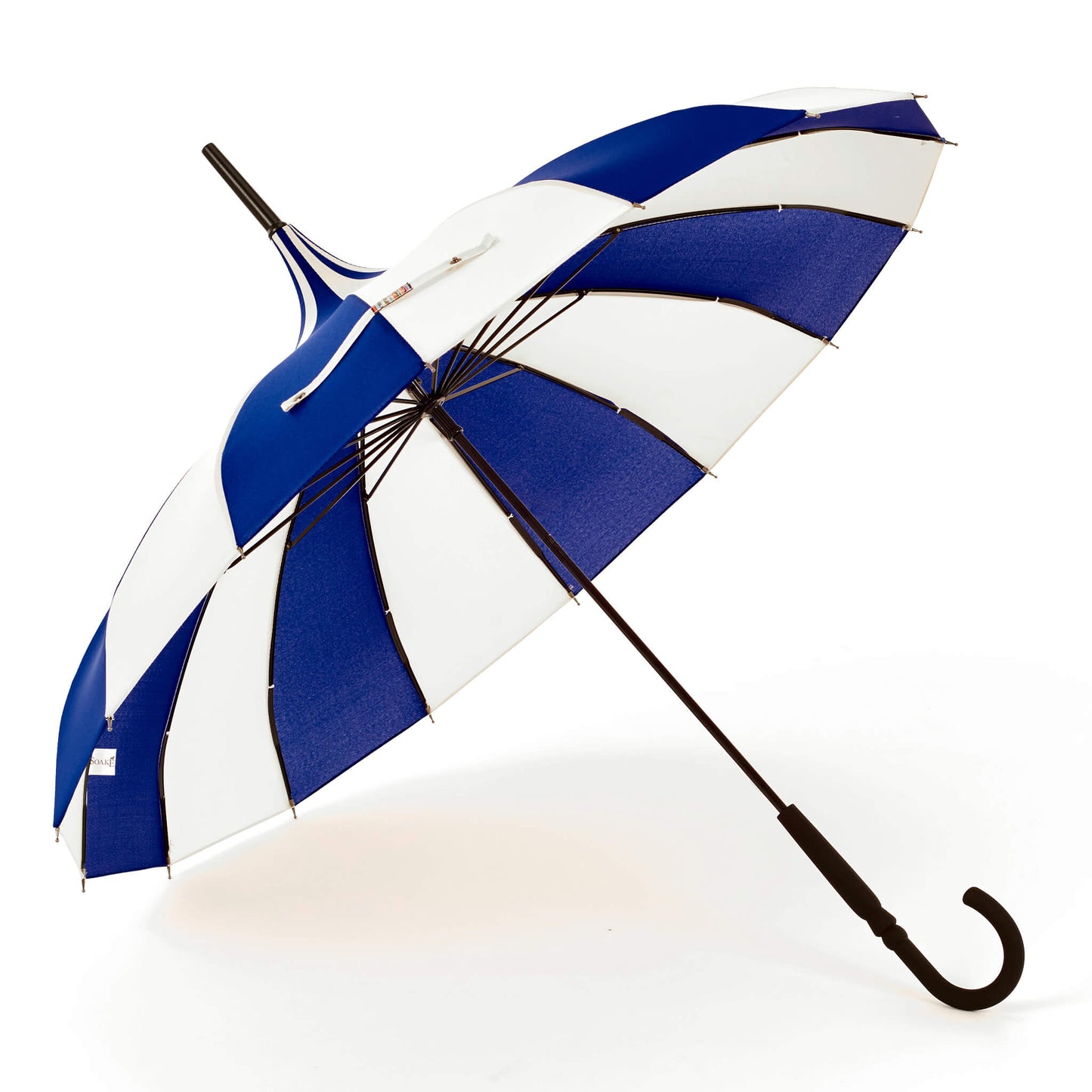 Pagoda Umbrella in Blue and Cream
