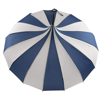 Pagoda Umbrella in Navy and Cream