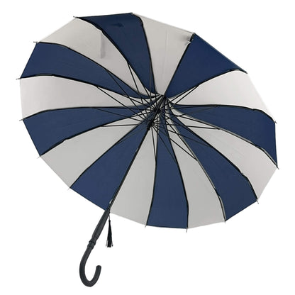 Pagoda Umbrella in Navy and Cream