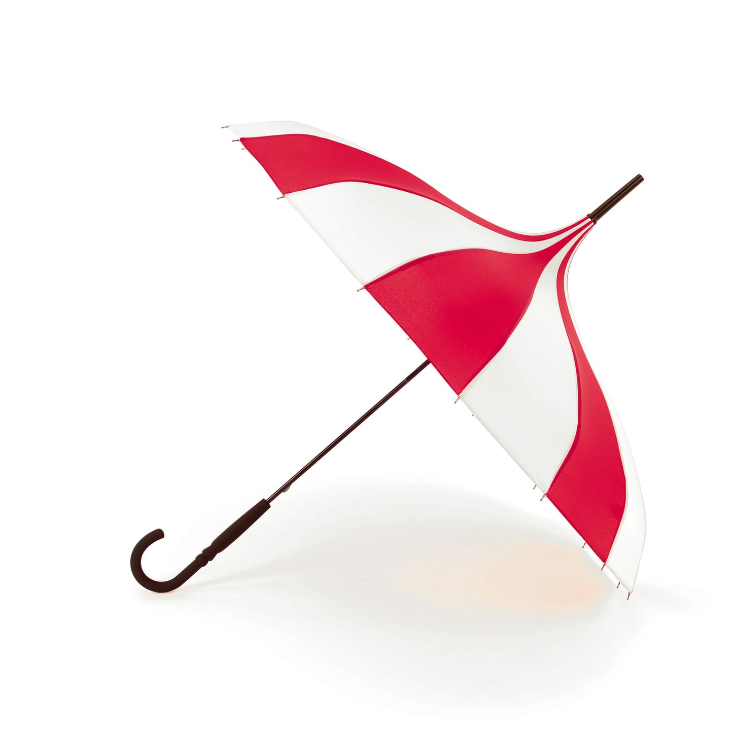 Pagoda Umbrella in Red and Cream