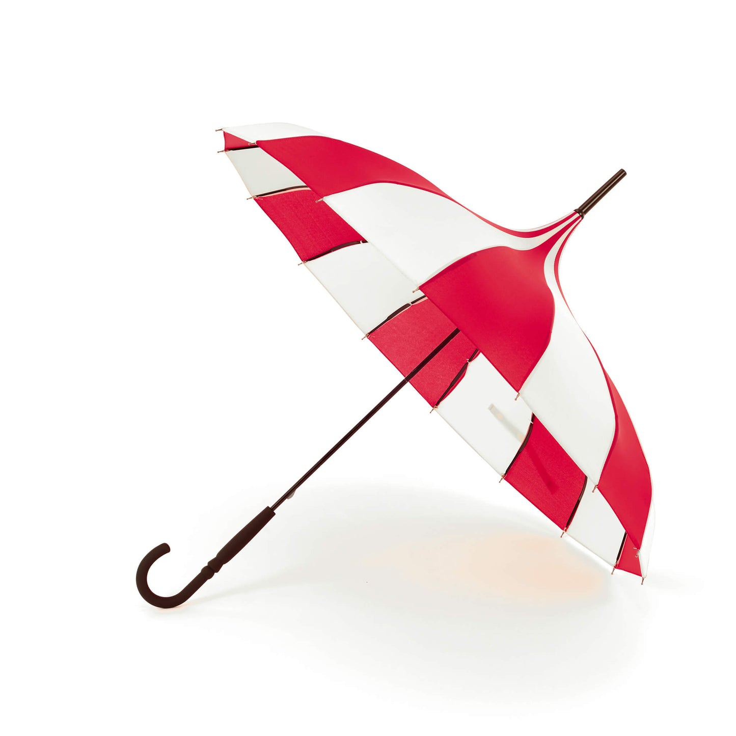 Pagoda Umbrella in Red and Cream
