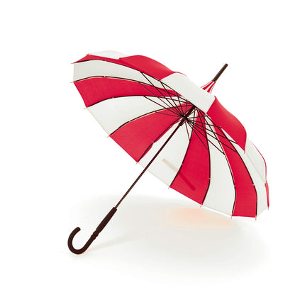 Pagoda Umbrella in Red and Cream