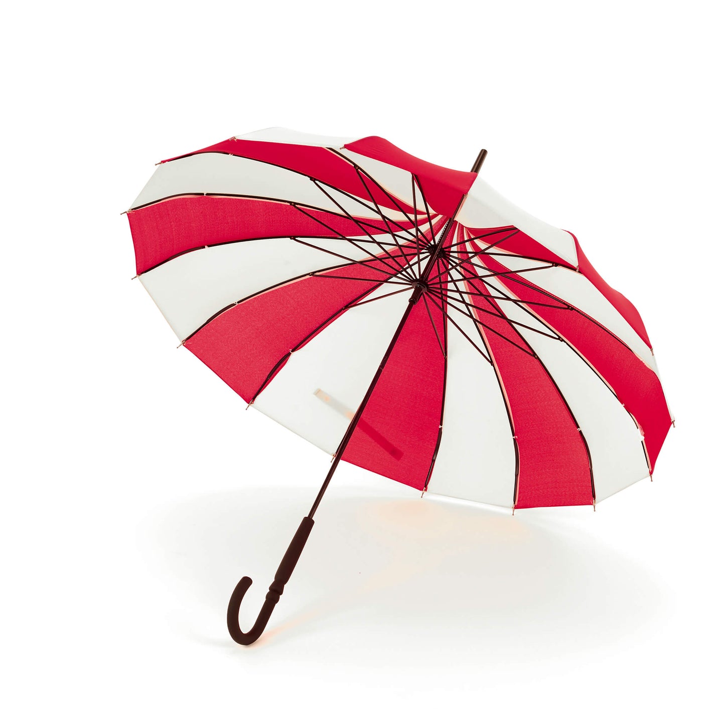 Pagoda Umbrella in Red and Cream