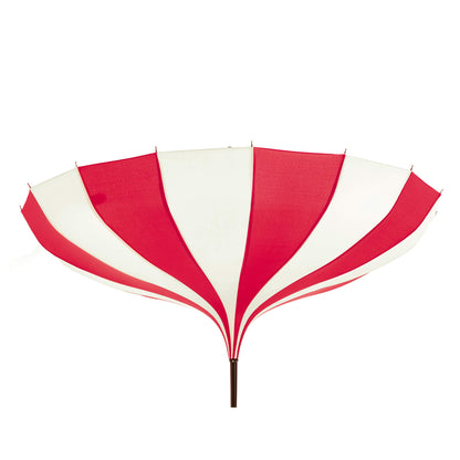 Pagoda Umbrella Light in Red and Cream