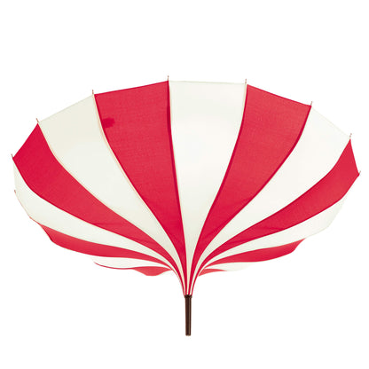 Pagoda Umbrella Light in Red and Cream
