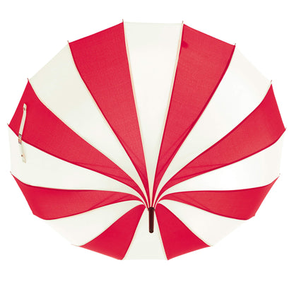 Pagoda Umbrella Light in Red and Cream