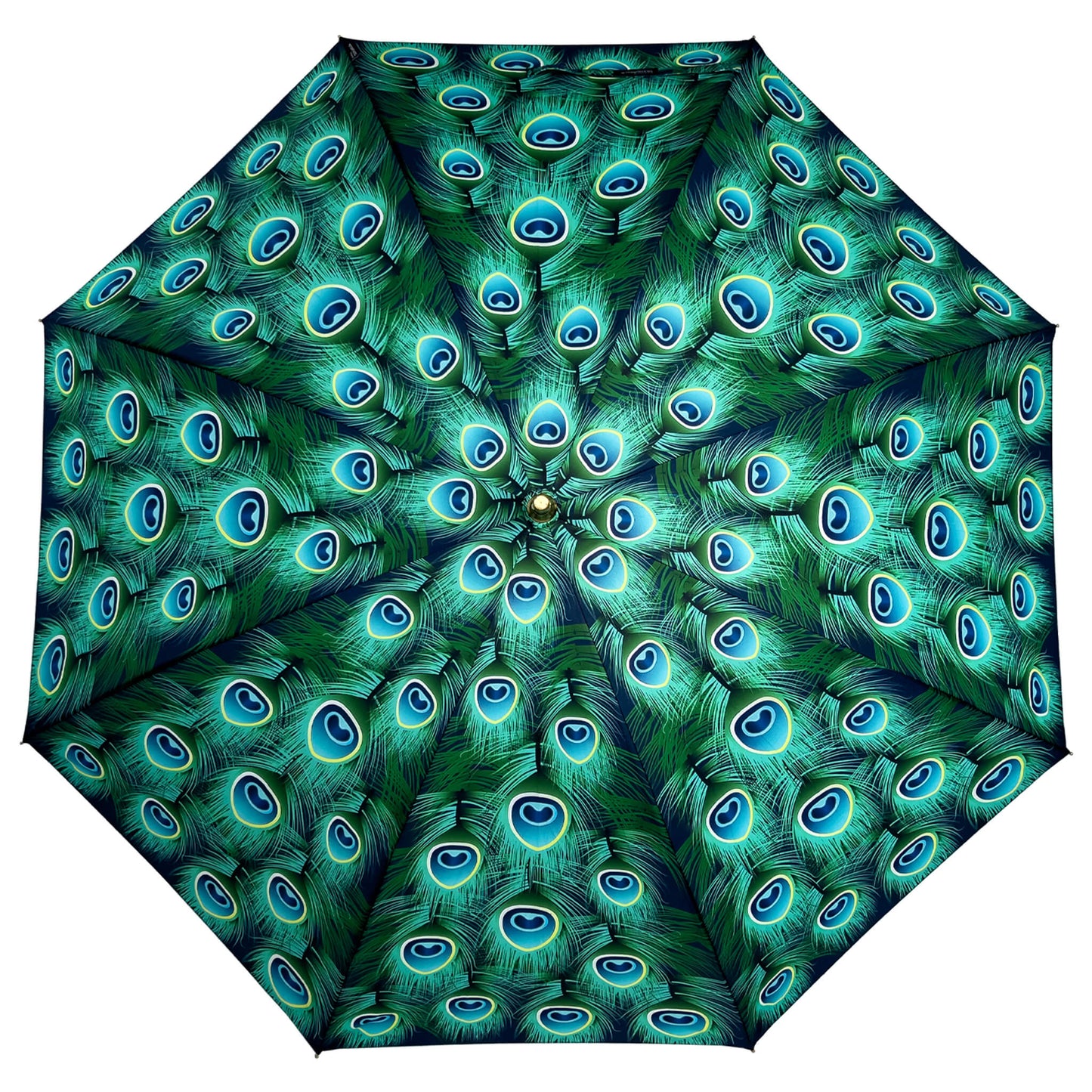 Storm King Nature Umbrella Light Green Peacock Feather