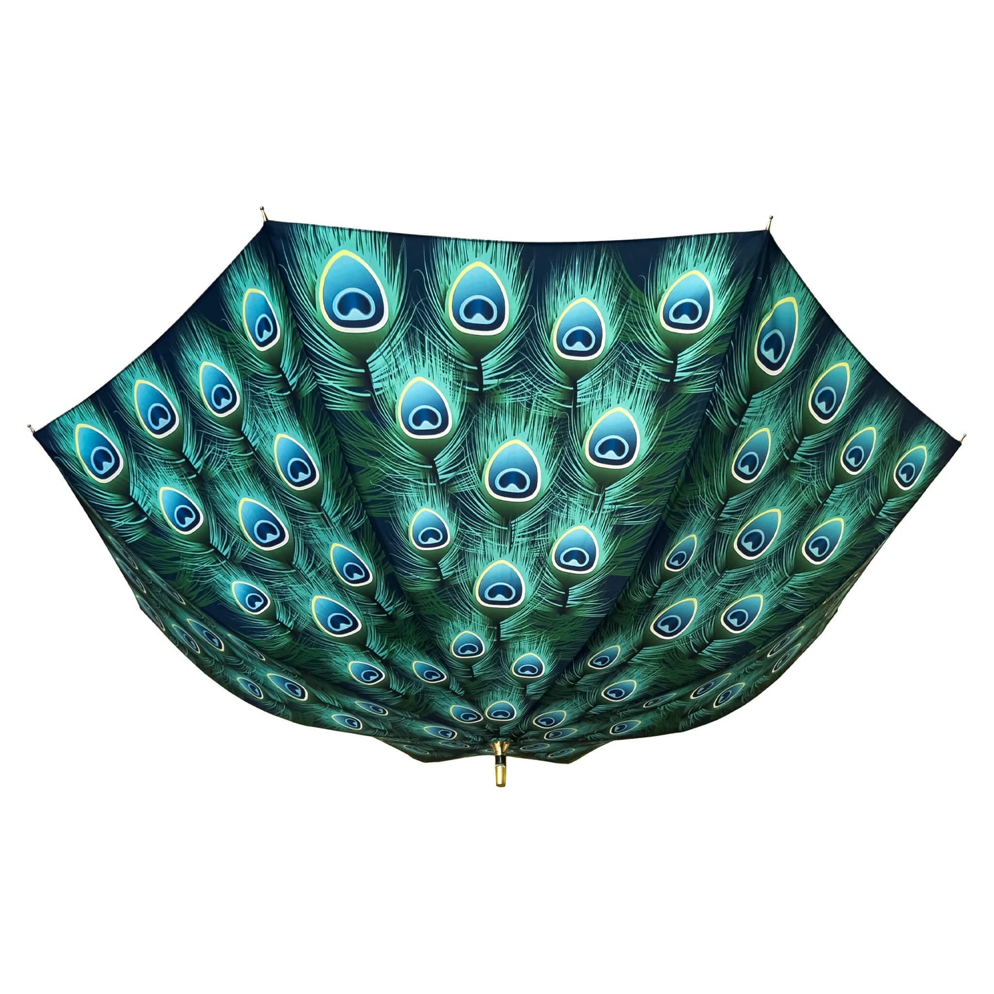 Storm King Nature Umbrella Light Green Peacock Feather