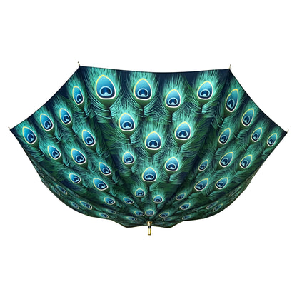 Storm King Nature Umbrella Light Green Peacock Feather