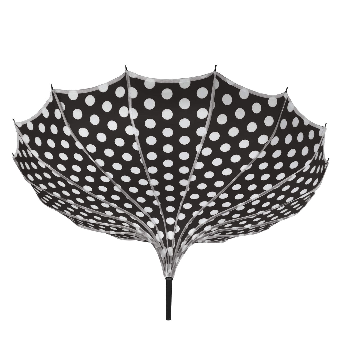 Polka Dot Pagoda Umbrella Light in Black