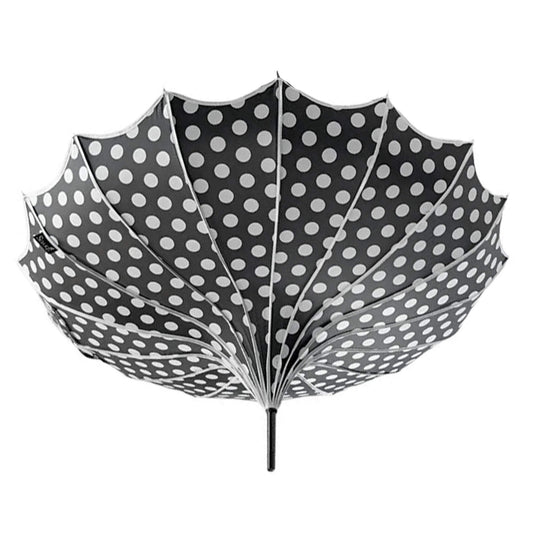 Polka Dot Pagoda Umbrella Light in Black