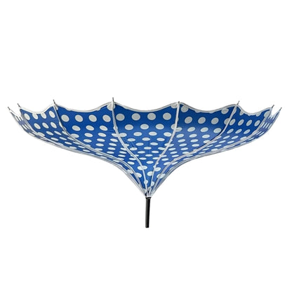 Polka Dot Pagoda Umbrella Light in Blue