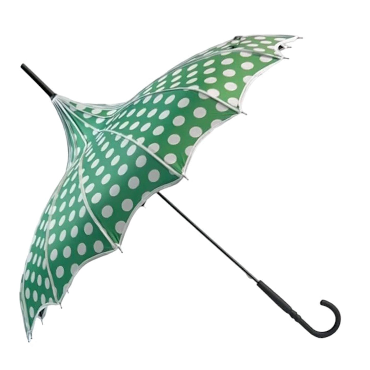 Polka Dot Pagoda Umbrella in Green
