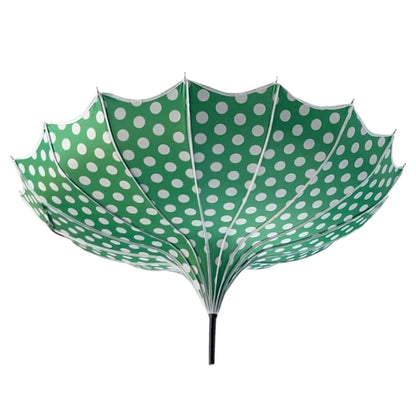 Polka Dot Pagoda Umbrella Light in Green