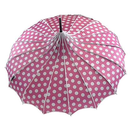 Polka Dot Pagoda Umbrella Light in Pink