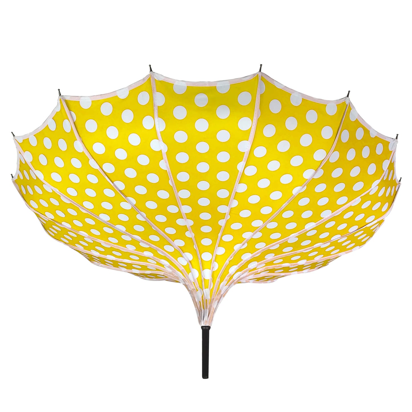 Polka Dot Pagoda Umbrella Light in Yellow