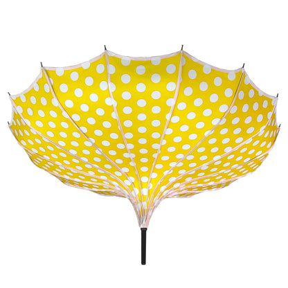Polka Dot Pagoda Umbrella Light in Yellow