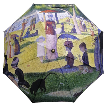 Umbrella Floor Lampstand Featuring Seurat La Grande Jatte