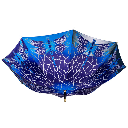 Storm King Nature Umbrella Light Stained Glass Dragonfly