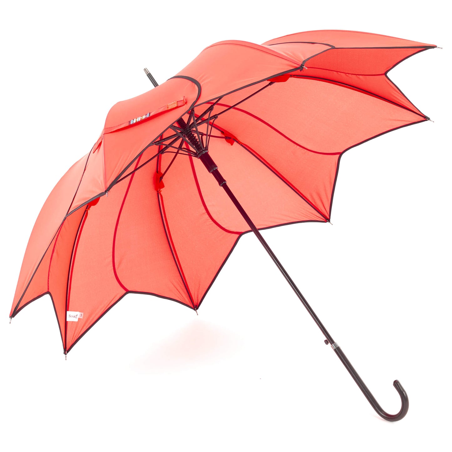 Swirl Umbrella in Coral