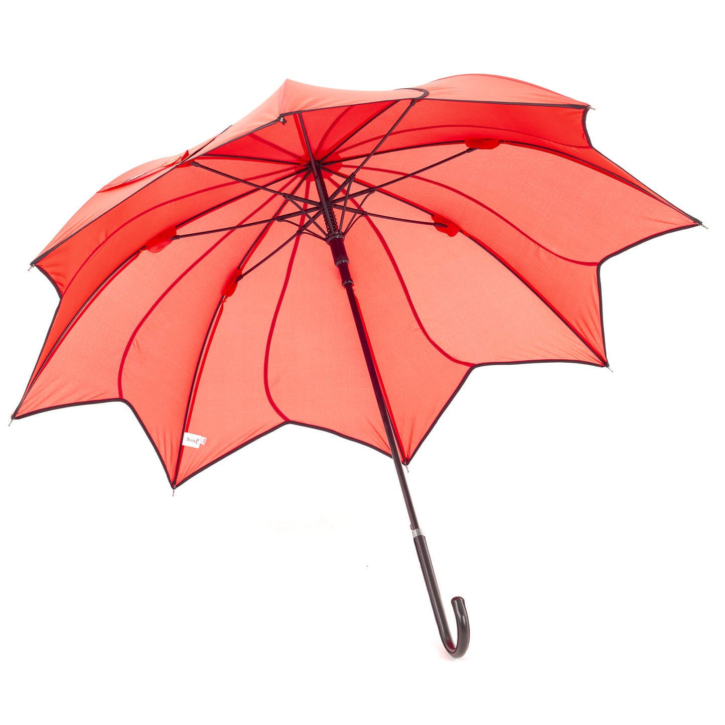 Swirl Umbrella in Coral