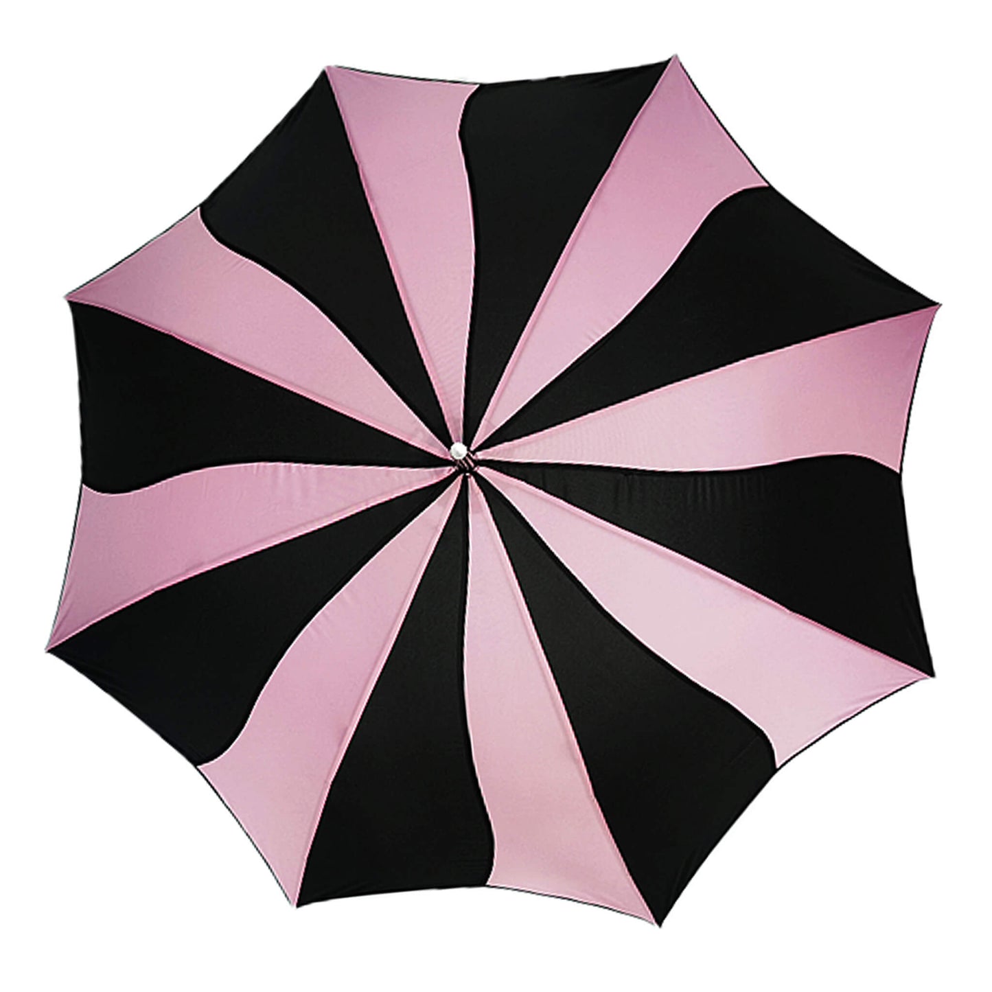 Swirl Umbrella in Pink and Black